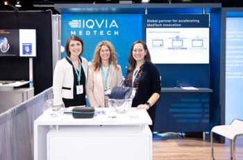 IQVIA booth at 2023 medtech conference